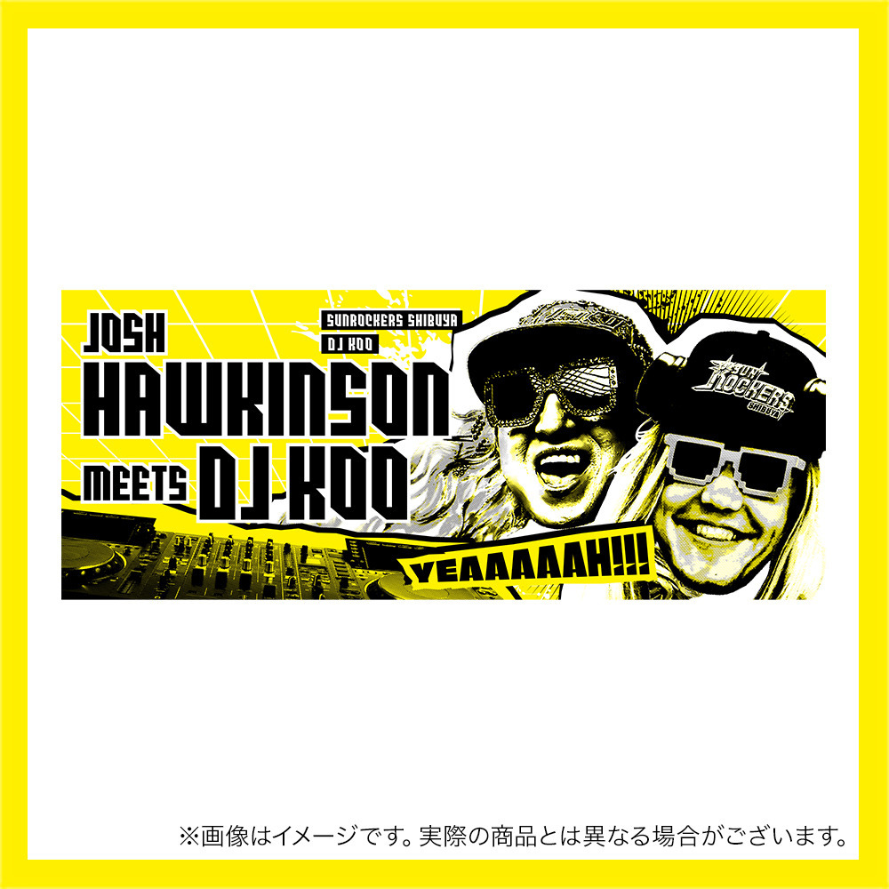 JOSH HAWKINSON meets DJ KOOフェイスタオル 詳細画像 ‐ 1